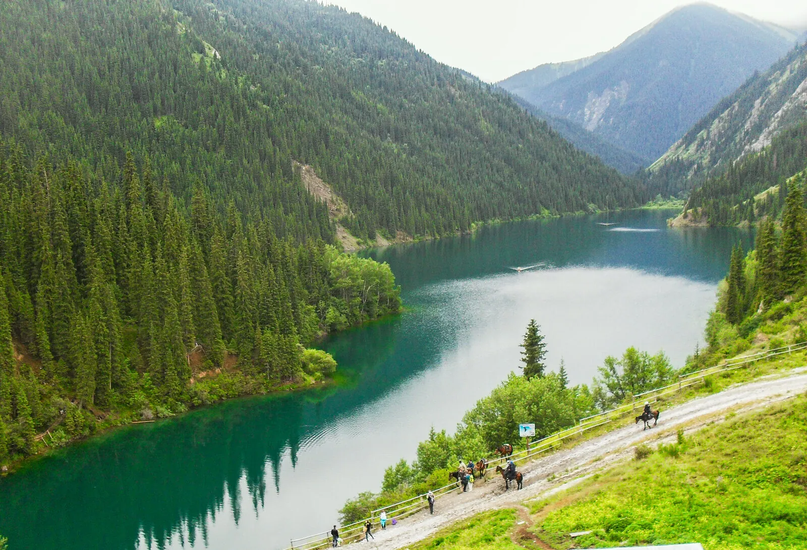 Kolsai alpine lake in the Tien Shan